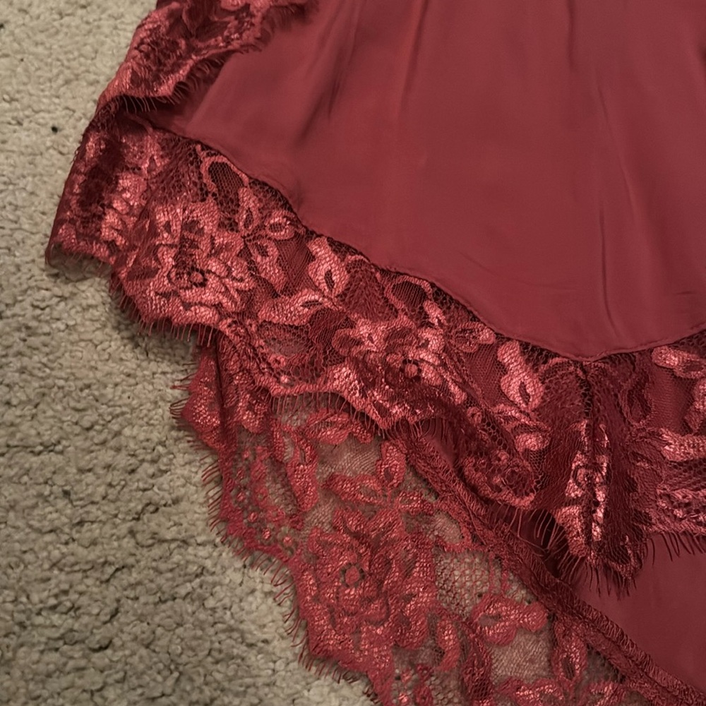 NWT Free People Mauve Pink Lace Slip Dress XS